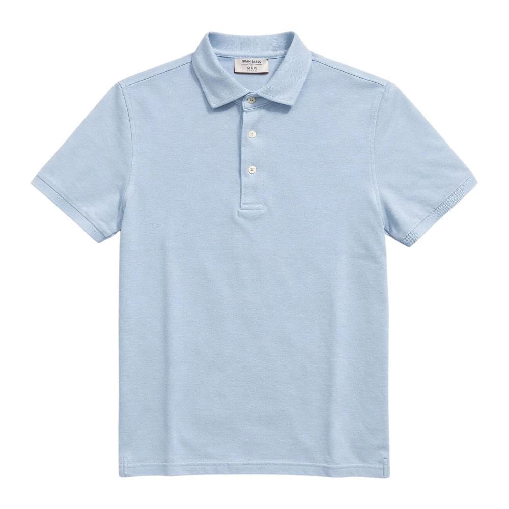 Gran Sasso Hombre Azul Camisetas, Talla: L