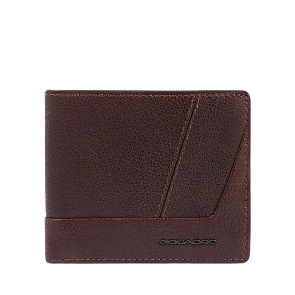 Piquadro Stijlvolle Leren Portemonnee Brown Heren