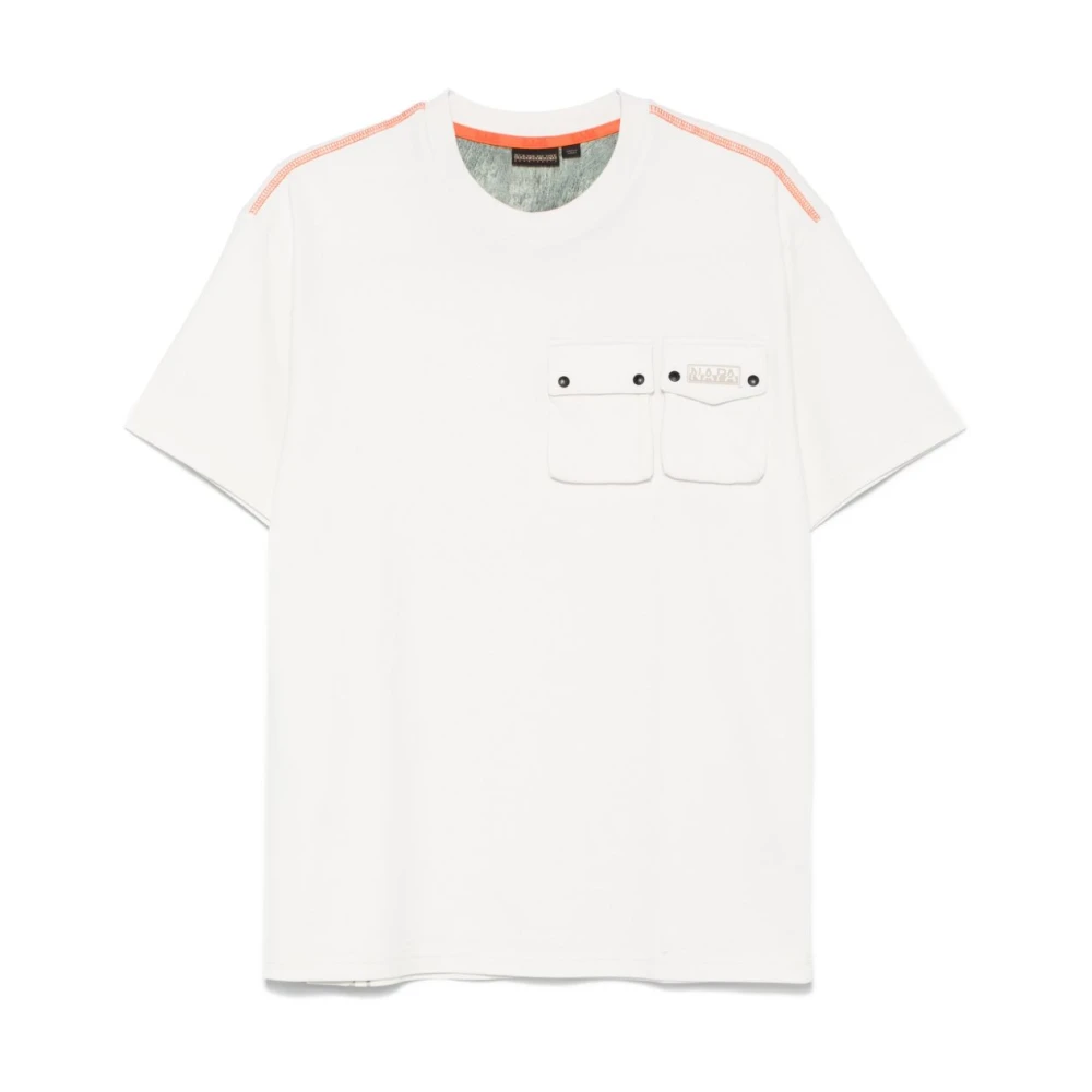 Napapijri Witte T-shirts en Polos White Heren