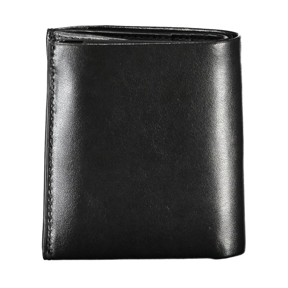 Calvin Klein Rfid Leren Portemonnee met Meerdere Compartimenten Black Heren