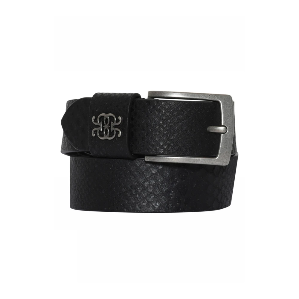 Gustav Carolina Leren Riem Zwart Black Dames