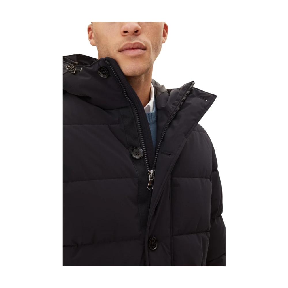 Oscar Jacobson Gevoerde Wind- en Waterafstotende Parka Blue Heren