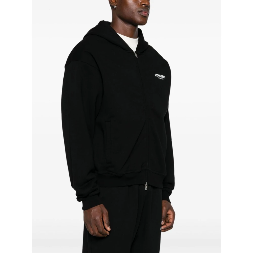 Represent Zwarte Zip Hoodie Black Heren