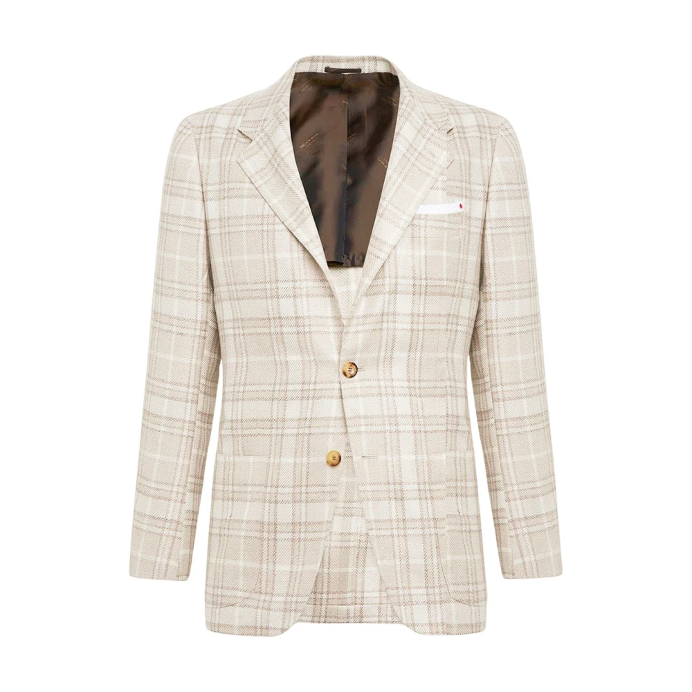 Kiton - Jackets > Blazers - Beige - Kiton - Modalova