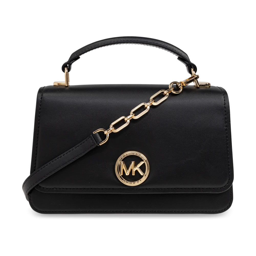 Michael Kors Delancey Schoudertas Black Dames