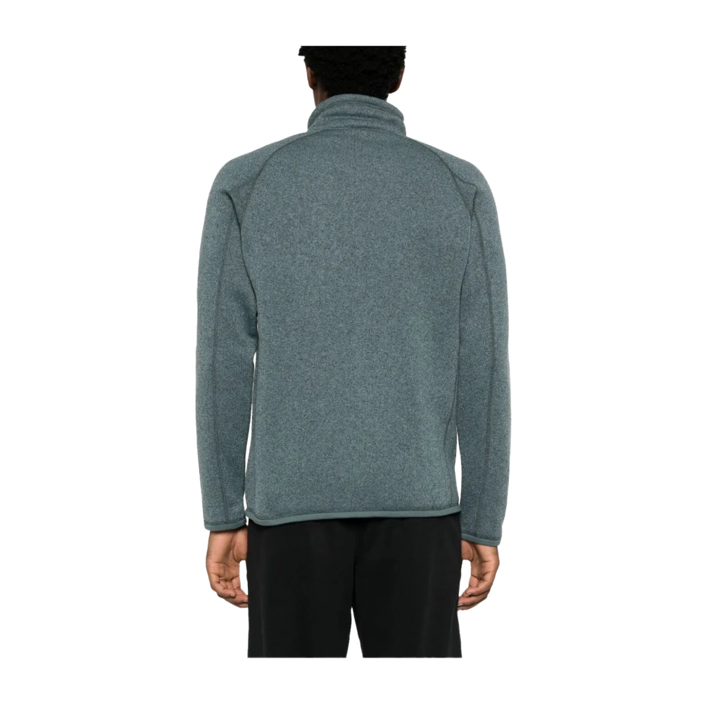Patagonia Gebreide Stijl Fleece Ritsjas Green Heren