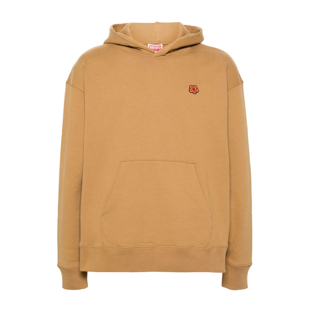 Kenzo Bloem Motief Hoodie Beige Heren