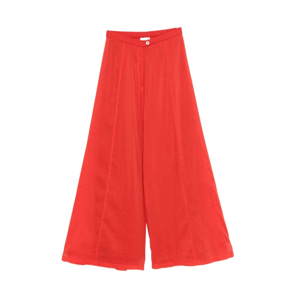 Forte Forte , Wide Trousers, Female, Red, M, My Trousers