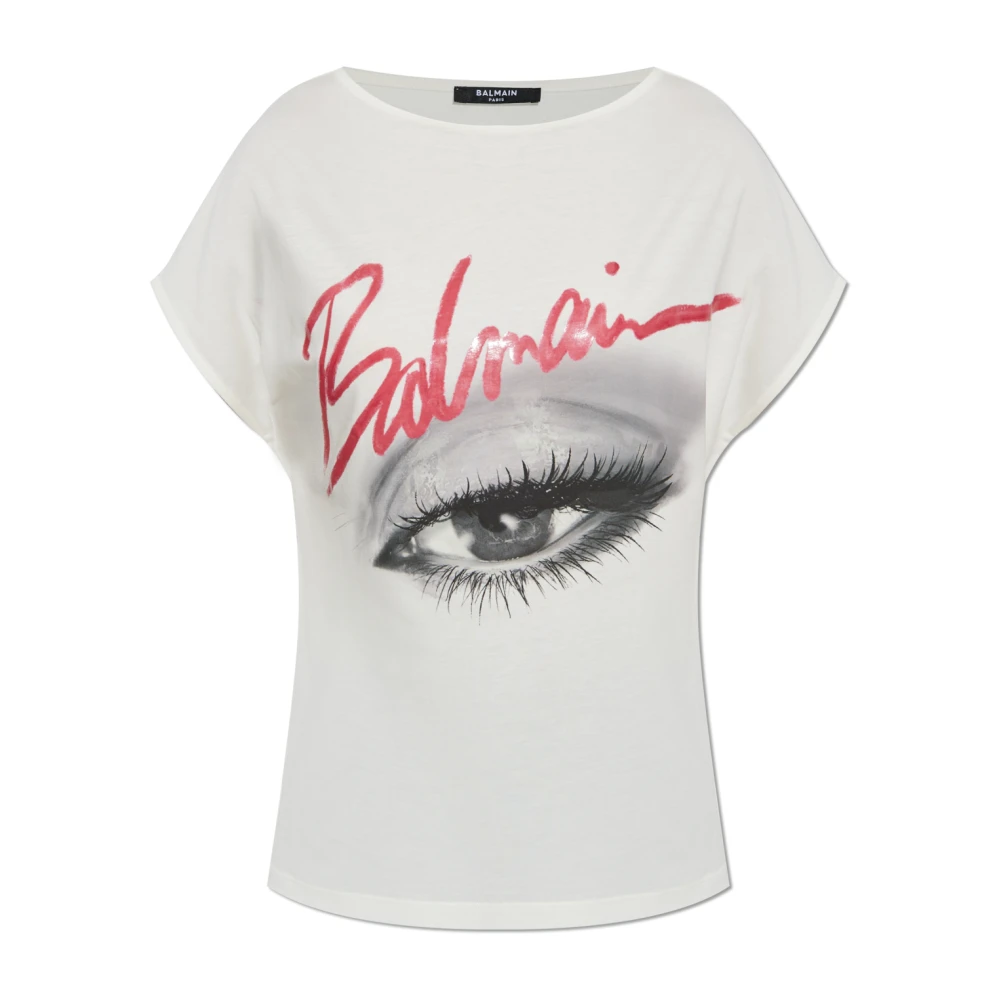 Balmain - Tops > T-Shirts - White - Balmain - Modalova
