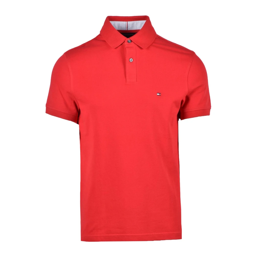 Tommy Hilfiger Katoen Elastaan Polo Shirt Blue Heren