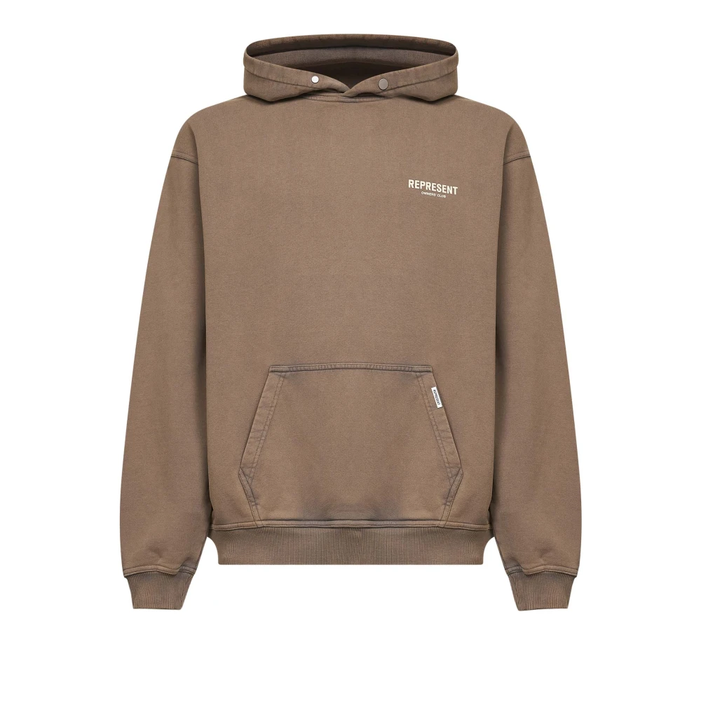 Represent Men's Brown Hoodies, S, Owners Club Hoodie