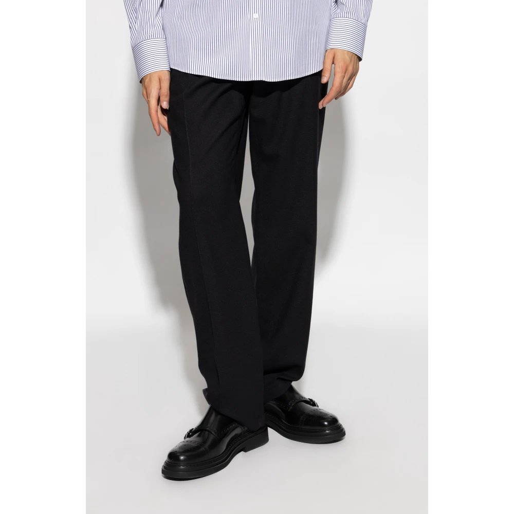 Dolce & Gabbana Wollen broek Black Heren