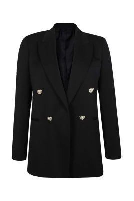 Ull Blazer med Slagkrage