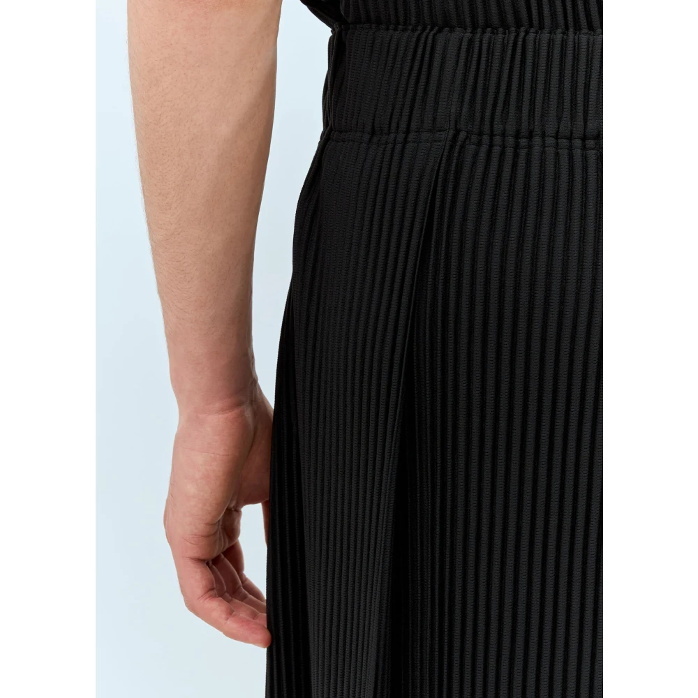 Issey Miyake Geplooide Broek Black Dames