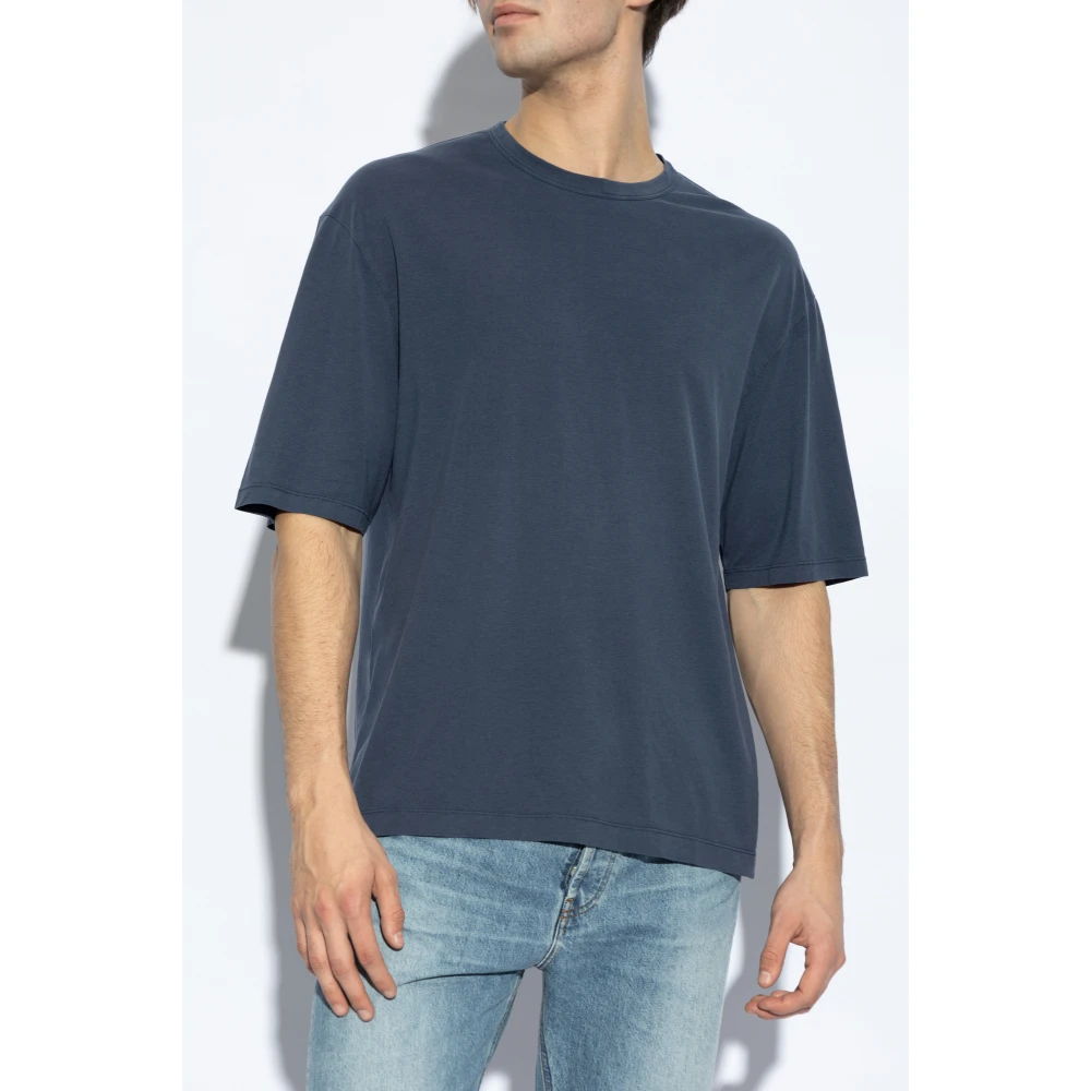 Officine Générale T-shirt met ronde hals Blue Heren