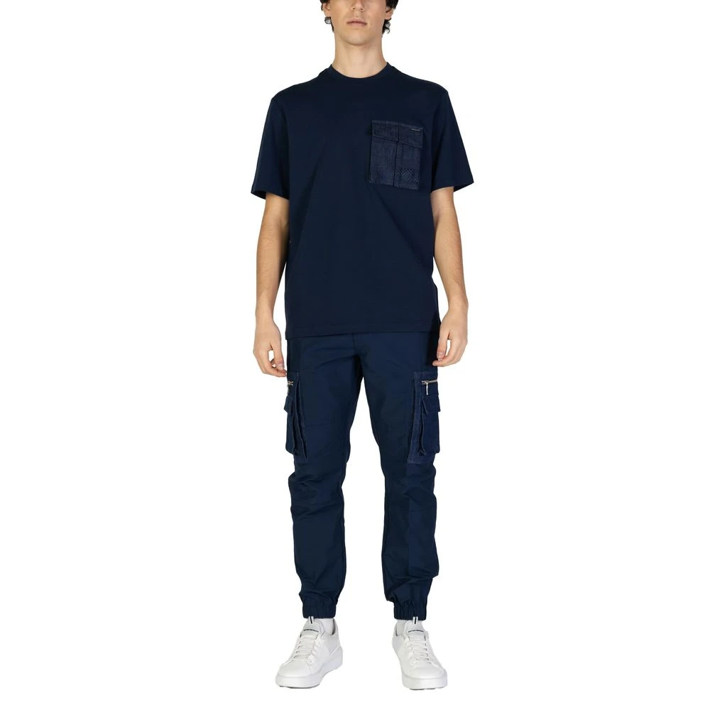 Antony Morato Blauw Katoenen T-shirt Lente Zomer Collectie Blue Heren