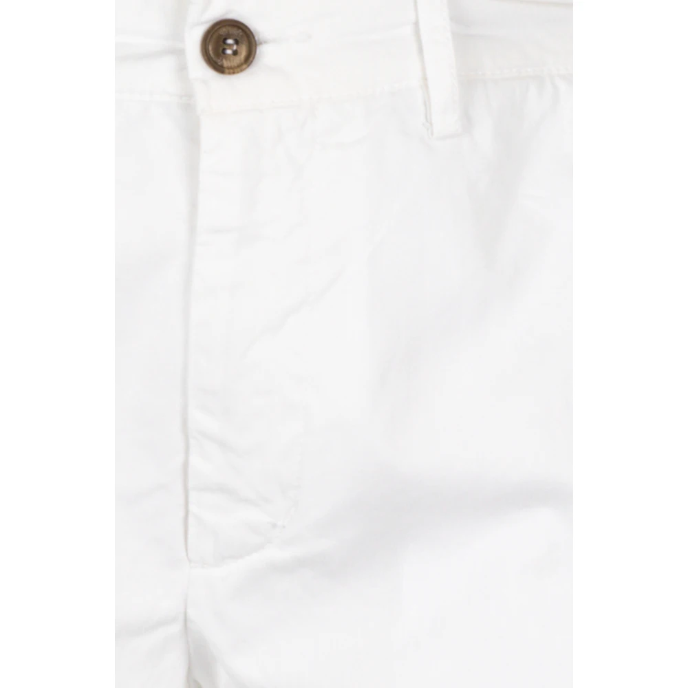 40Weft Witte Chino Bermuda Shorts White Heren