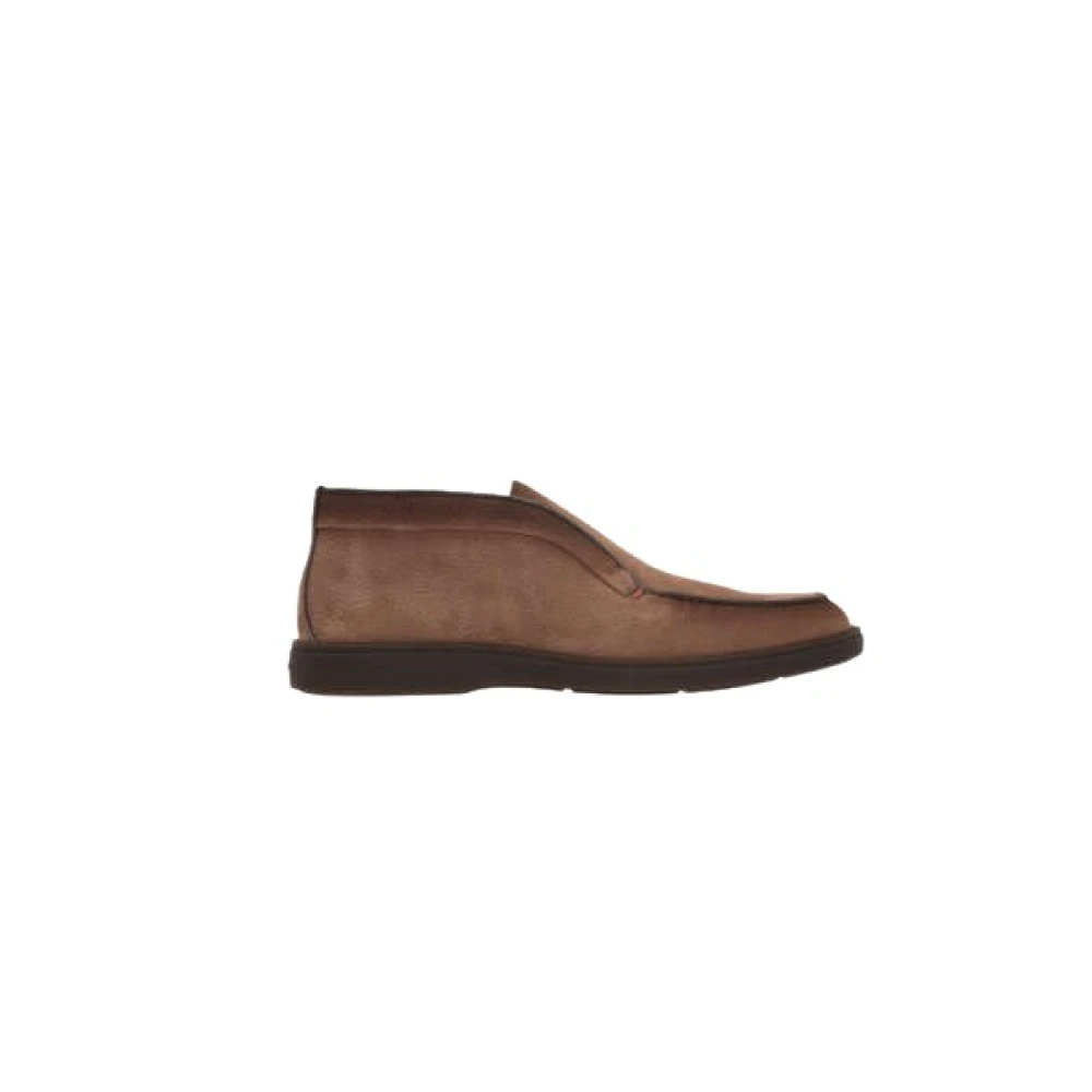 Santoni Bruna Slip-On Boots med Elastiska Band Brown, Herr