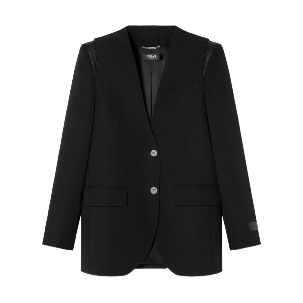 Versace Donna Nero Giacche, S, New,