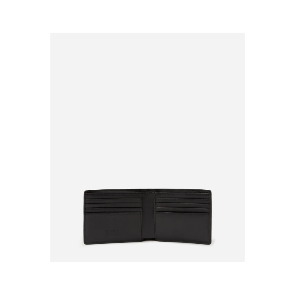 Karl Lagerfeld Zwart Gekorreld Portemonnee K Essential Brown Unisex