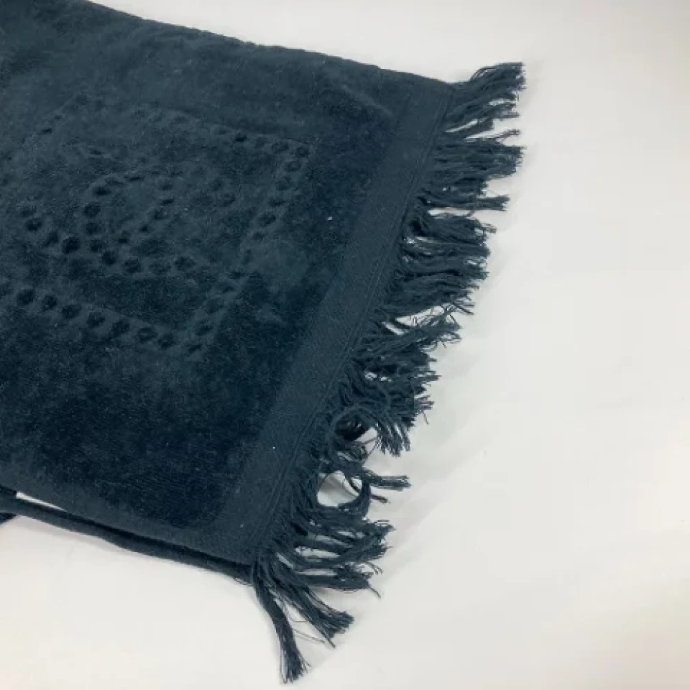 Chanel Vintage Pre-owned Cotton scarves Blue Dames