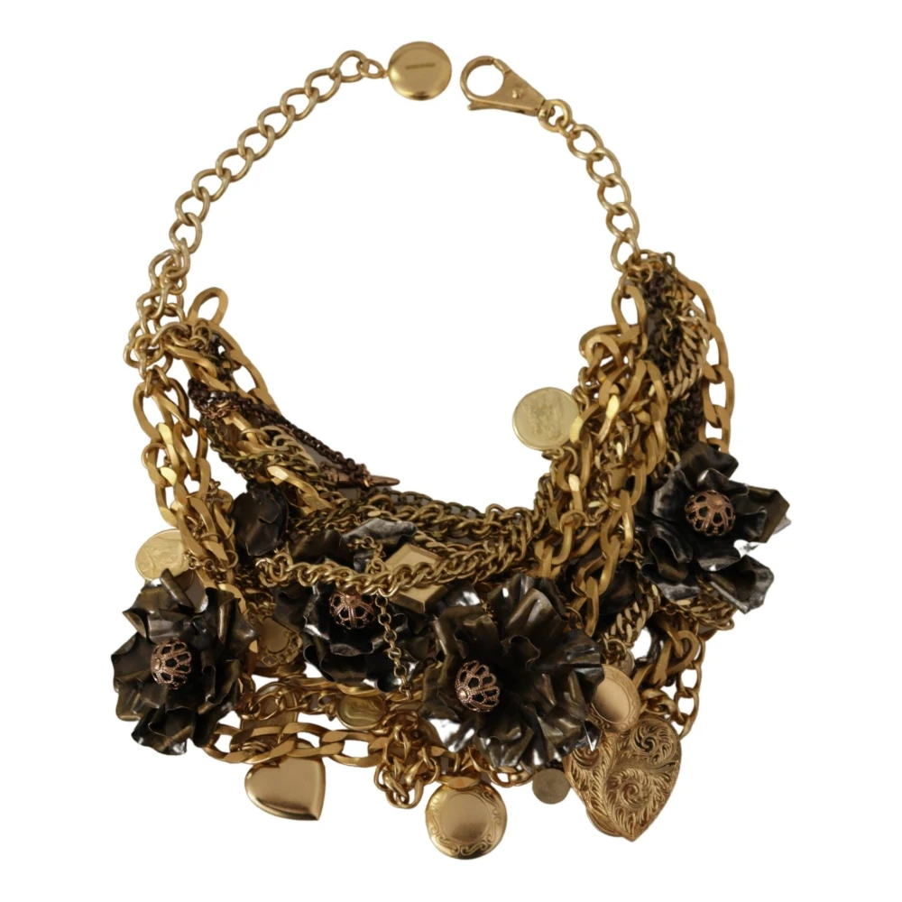 Dolce & Gabbana Elegante Gouden Ketting Verlaagde Prijs Yellow Dames