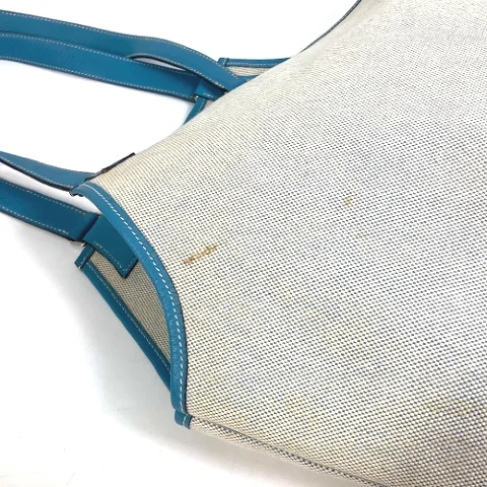Hermès Vintage Pre-owned Fabric shoulder-bags Blue Dames