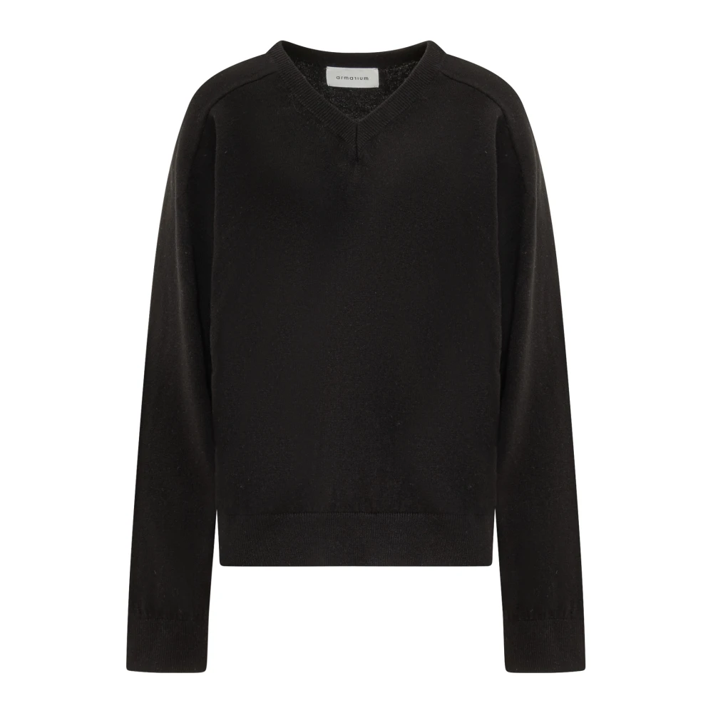 Armarium Gregory Sweater Stijlvolle Gebreide Trui Black Dames