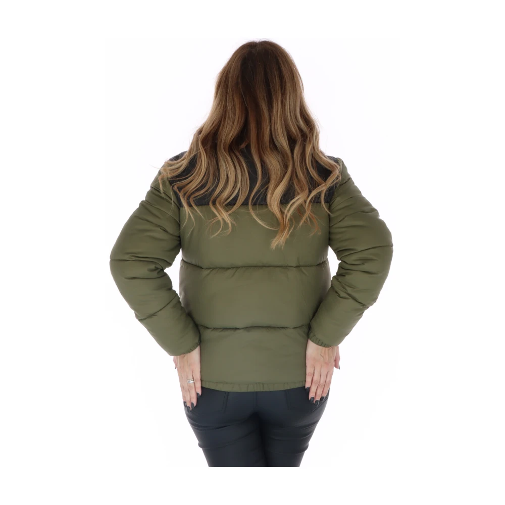 Fila Groene Bedrukte Jas met Ritssluiting Green Dames