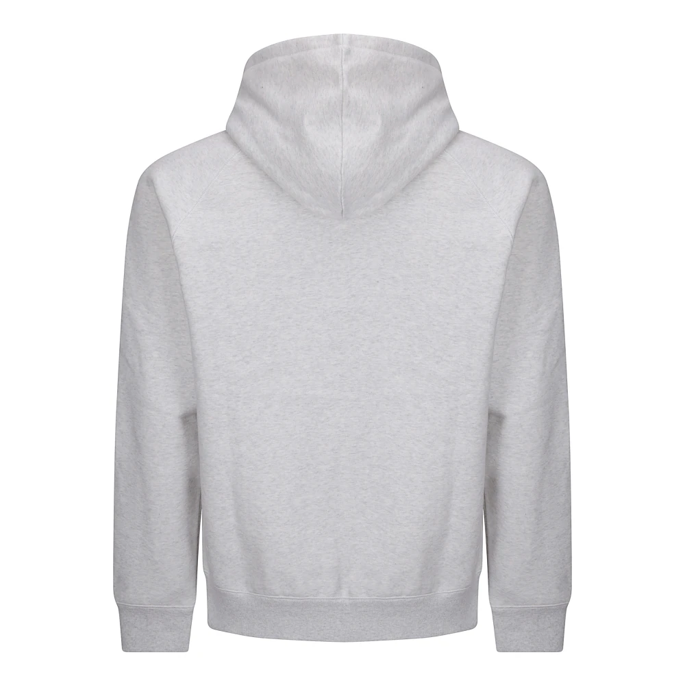 Carhartt WIP Katoenen sweatshirt met capuchon en ritssluiting Gray Heren