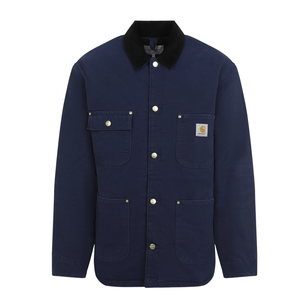 Carhartt WIP Blauwe Jassen voor Mannen Aw24 Blue Heren