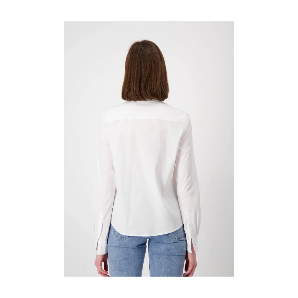 monari Lange Mouw Blouse White Dames
