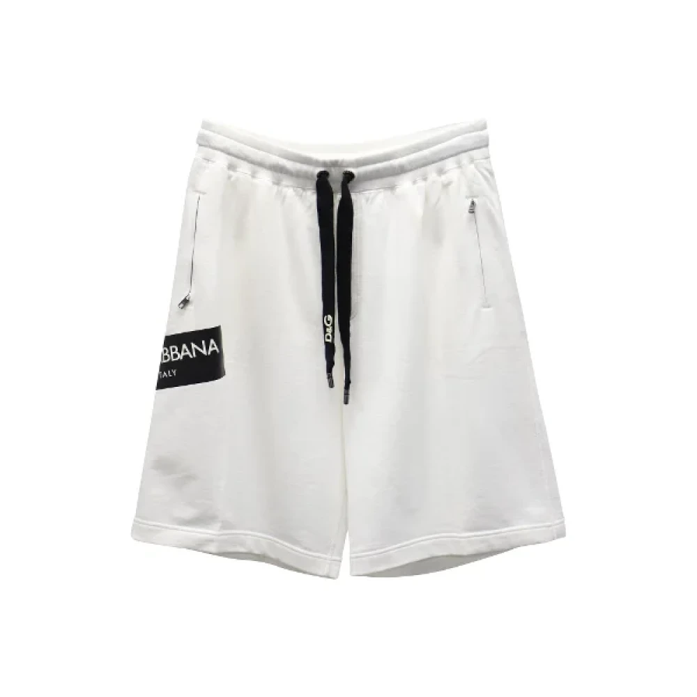 Dolce & Gabbana Pre-owned Cotton bottoms White Heren