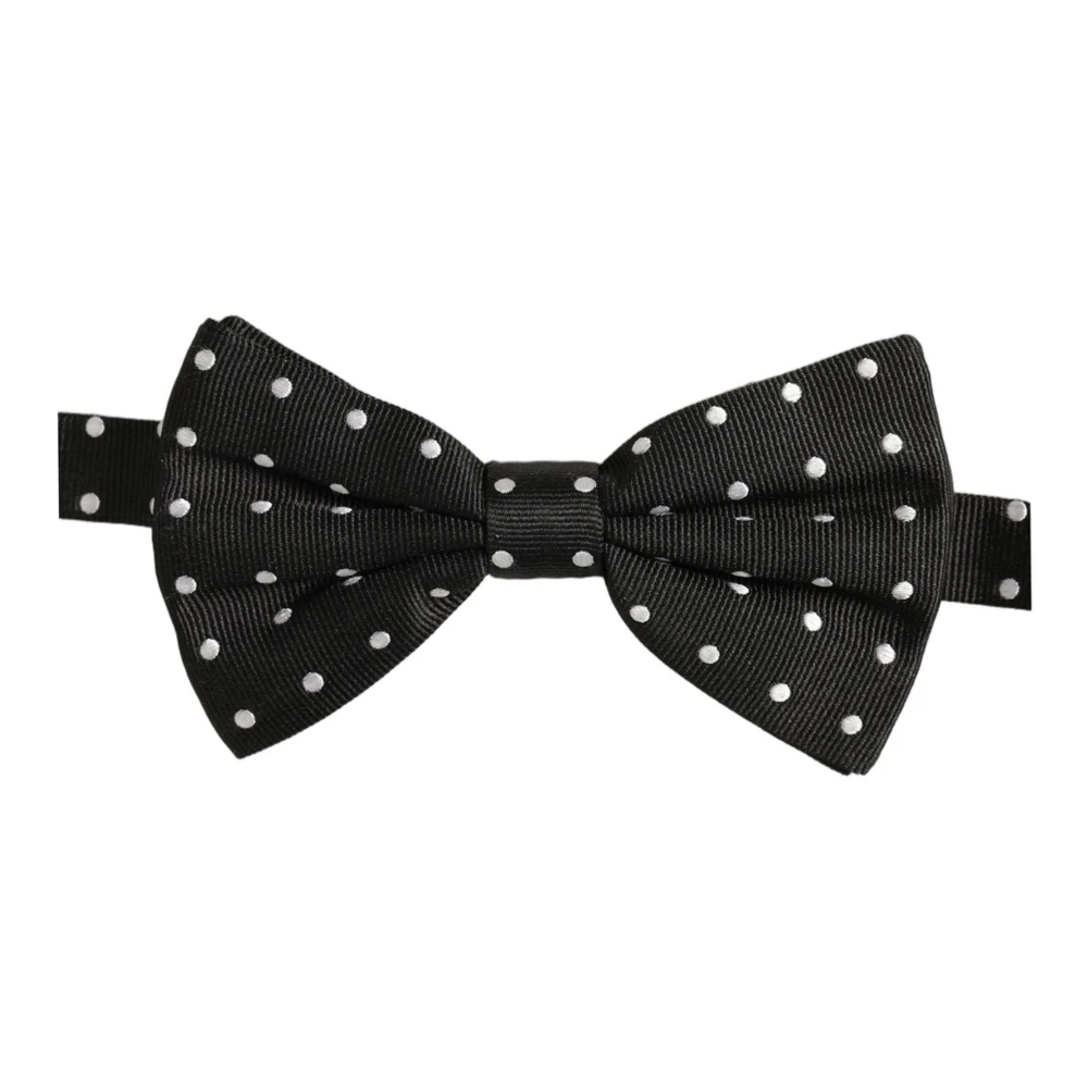 Dolce & Gabbana , Bow Ties, Male, Black, One Size, Pre-Tied Bow Tie