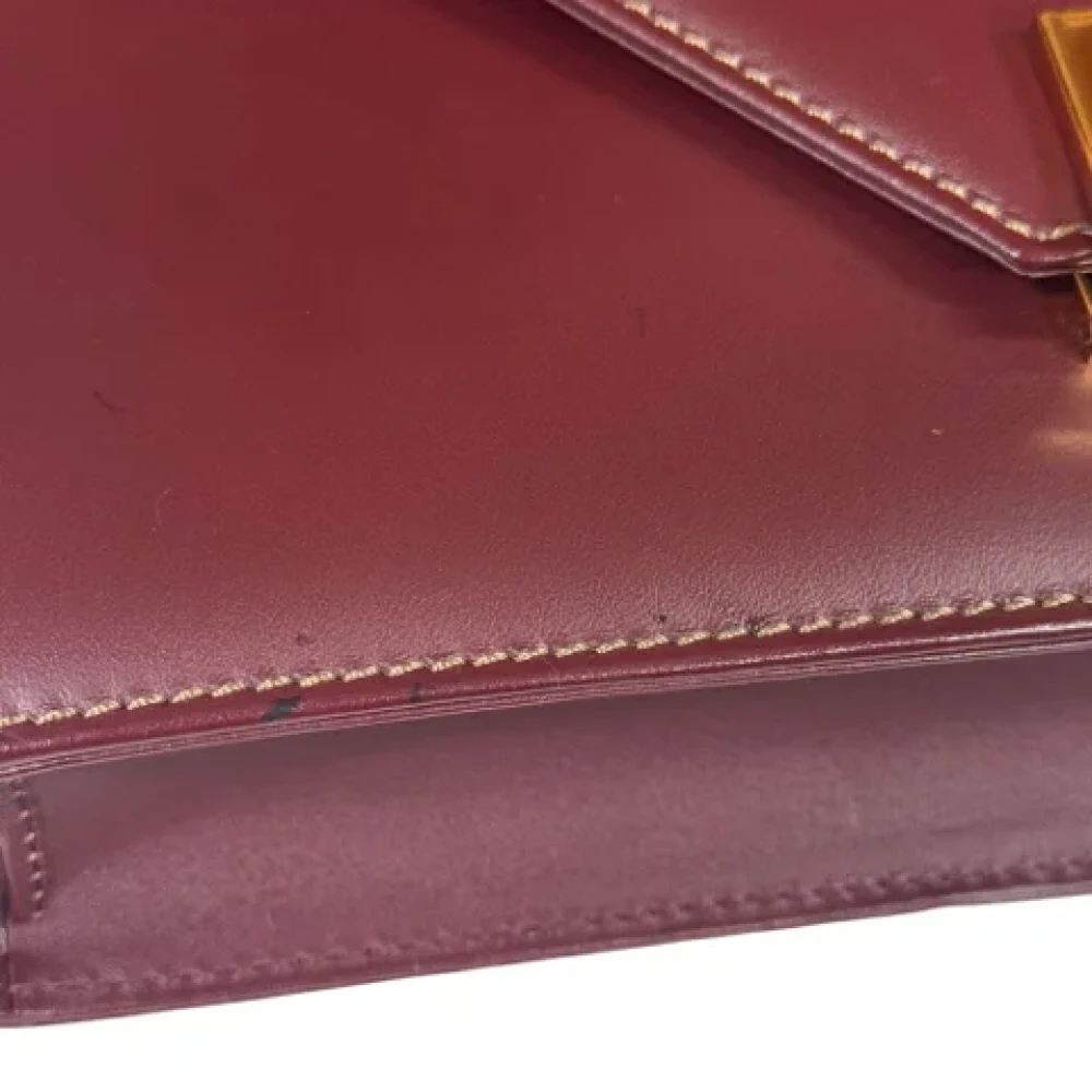 Cartier Vintage Pre-owned Leather shoulder-bags Red Dames