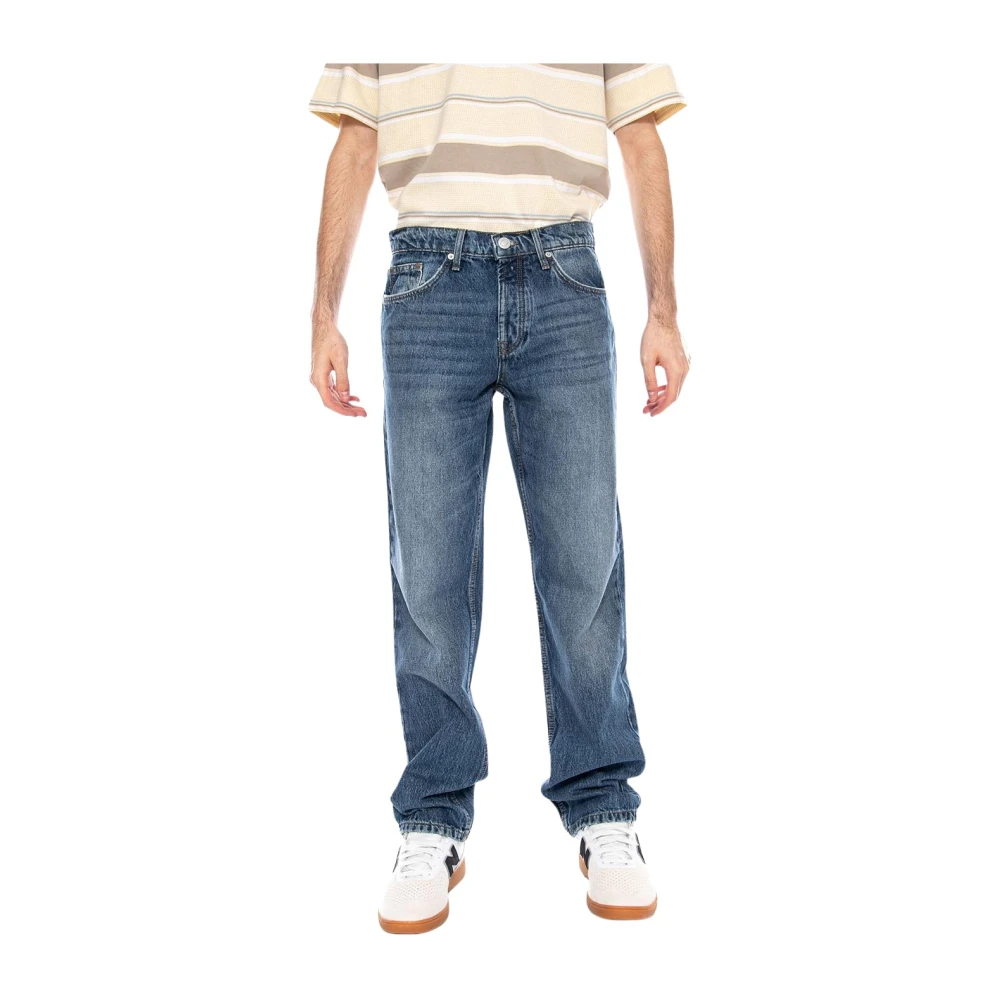 Only & Sons Uomo Blu - Edge - Jeans Dritti Lavaggio Medio - Immagine 4