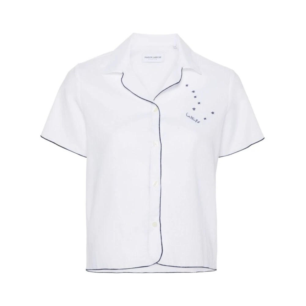 Maison Labiche Short Sleeve Shirts White Dames