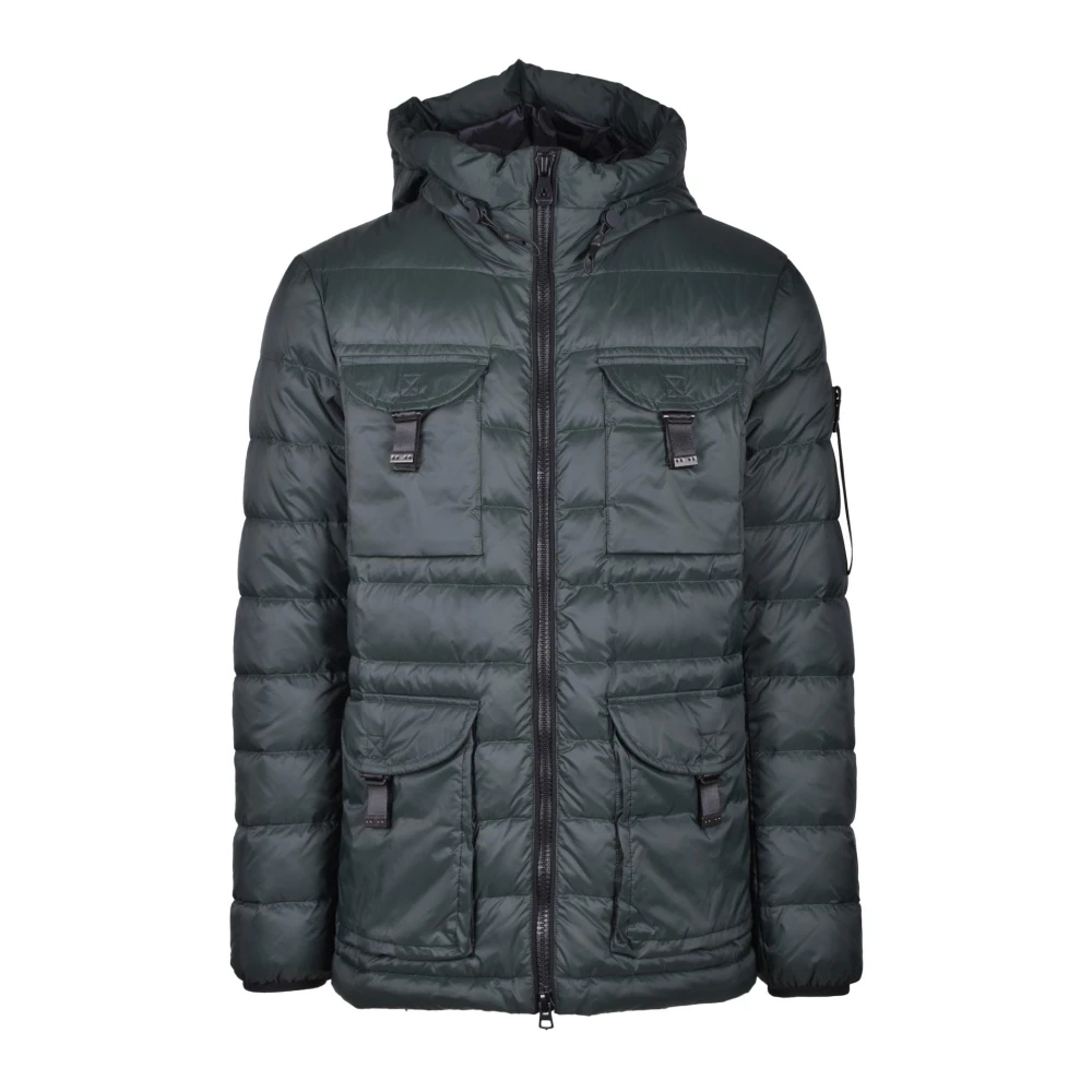 Peuterey Lichtgewicht Nylon Puffer Jas Green Heren