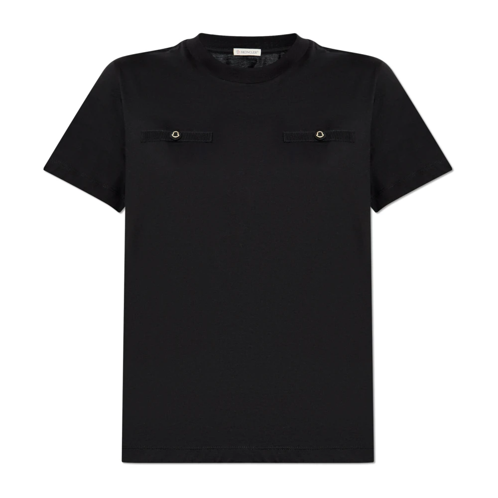 Moncler - Tops > T-Shirts - Blue - Moncler - Modalova