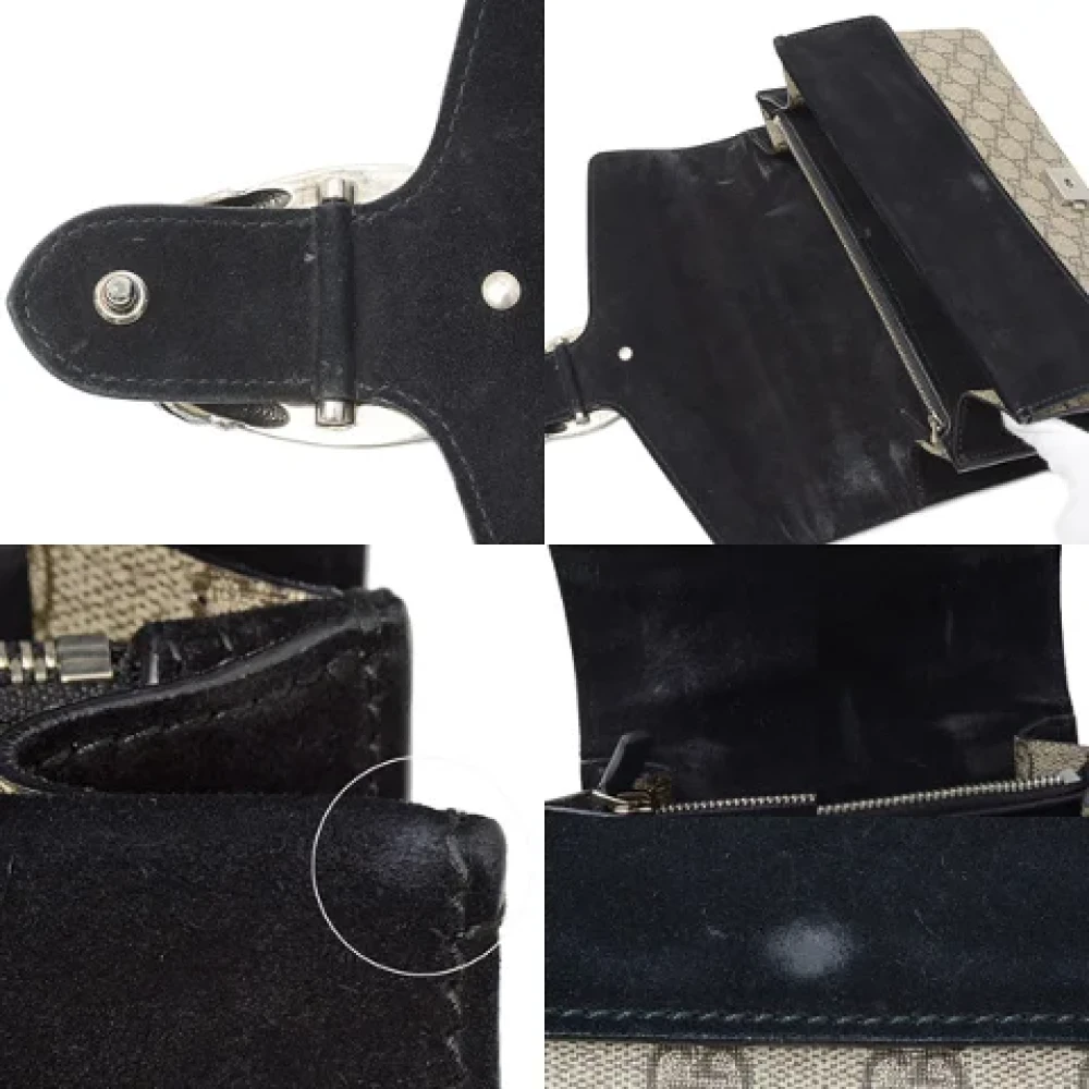 Gucci Vintage Pre-owned Canvas gucci-bags Brown Dames