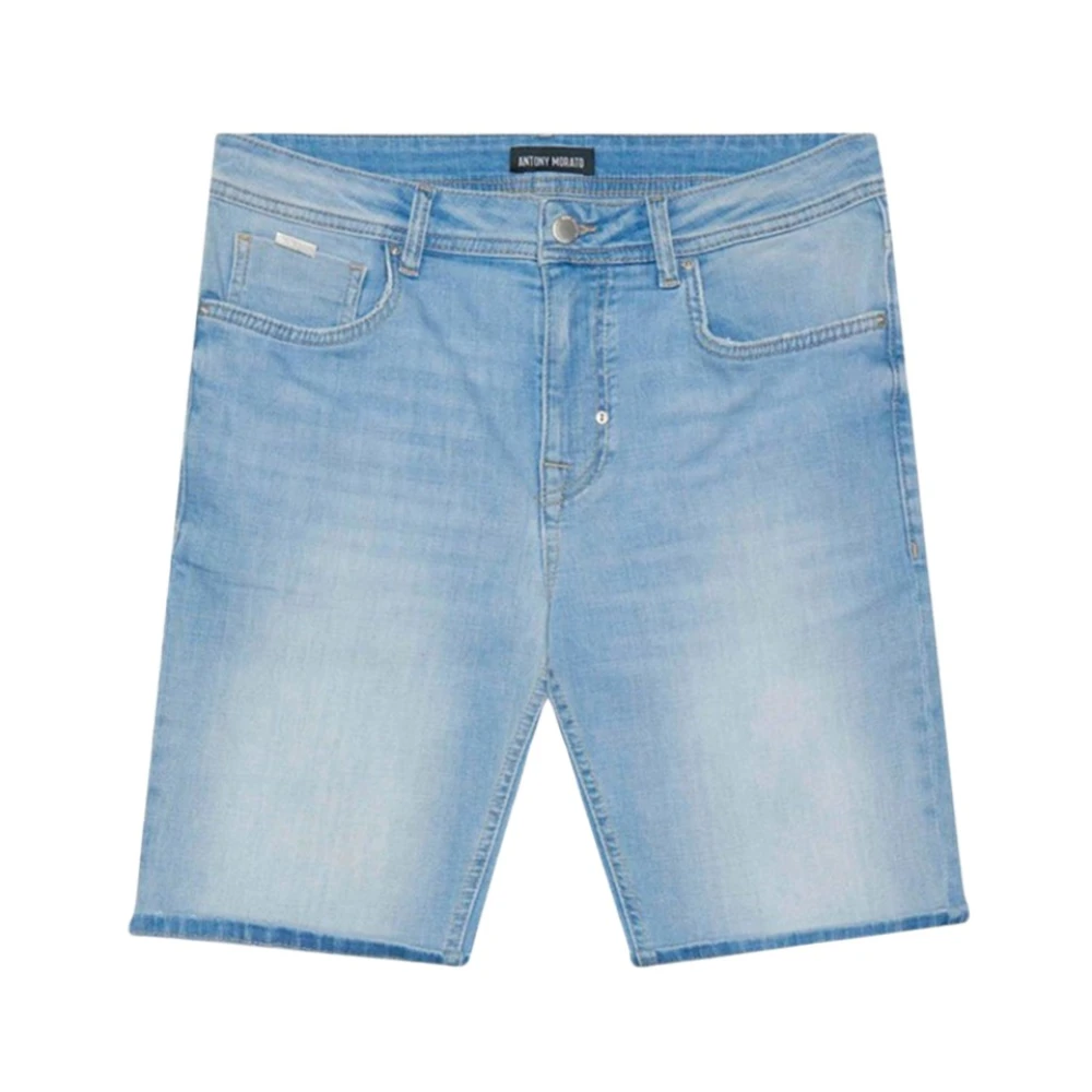 Antony Morato Denim Shorts Blauw Bermuda Stijl Blue Heren
