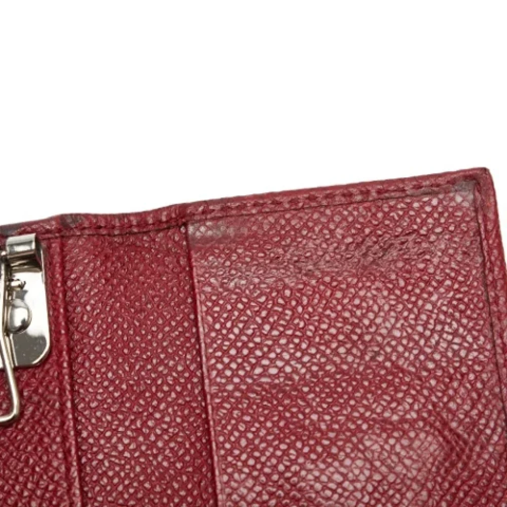 Bvlgari Vintage Pre-owned Leather key-holders Red Dames