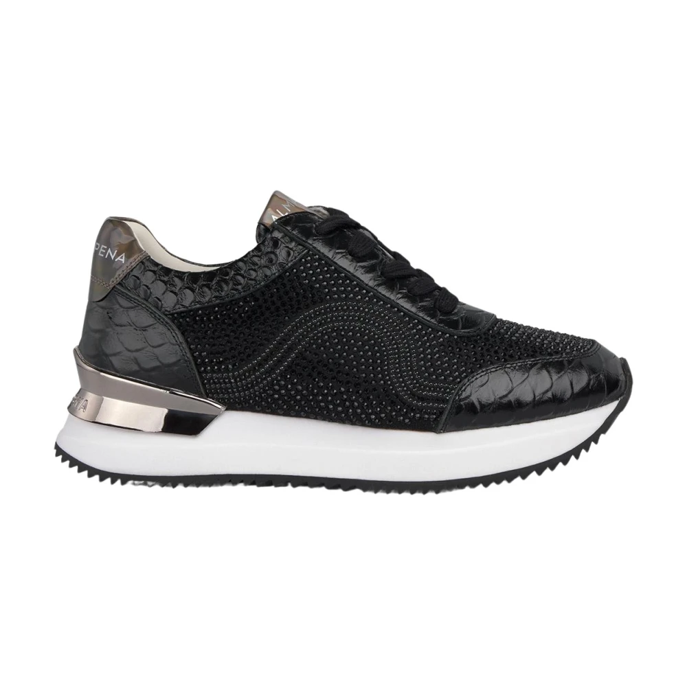 Alma EN Pena Sneaker met strass-print Dames Schoenen Zwart