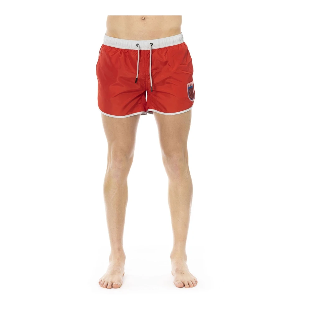 Bikkembergs Men's Red Beachwear, Xl, Swimwear Collection Spring/Summer