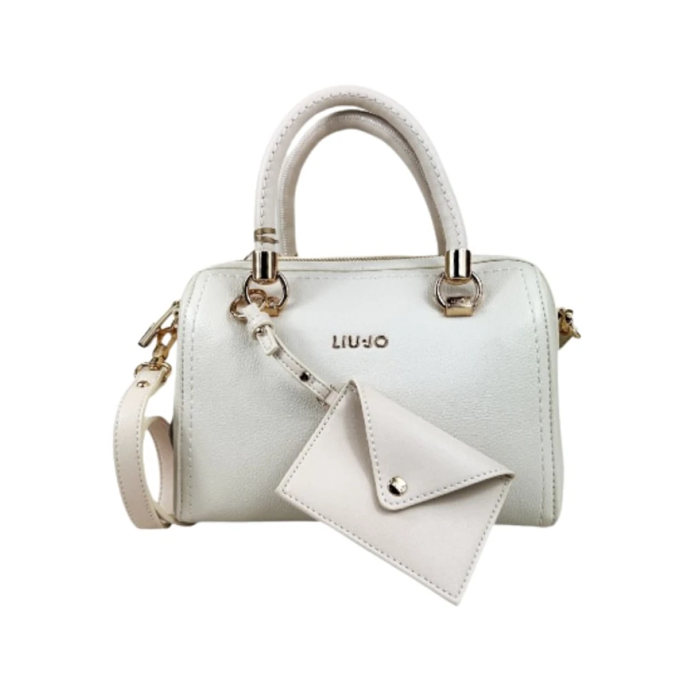 Liu Jo Ivoor Shopper Tas met Ritssluiting Beige Dames