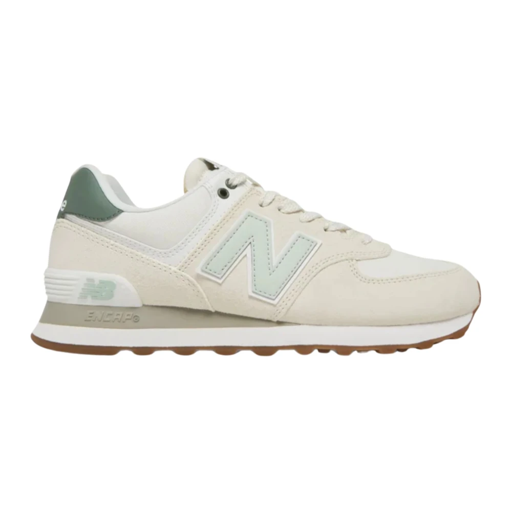 New Balance Klassieke Groene Retro Sneakers Dames Schoenen Beige