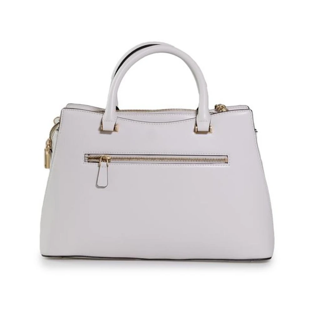 Guess Gestructureerde polyethyleen handtas voor vrouwen Beige Dames