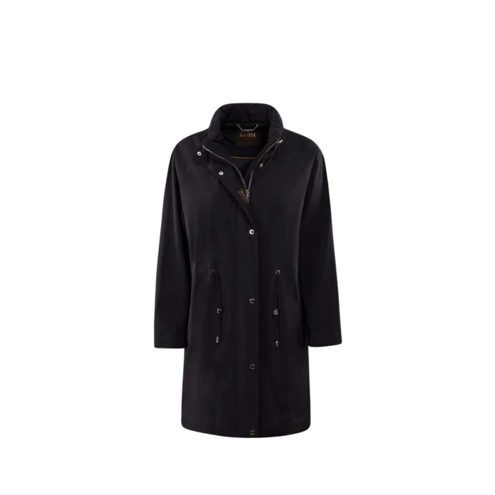 Moorer Women's Blue Parkas, Xs, Relaxed-Fit Parka