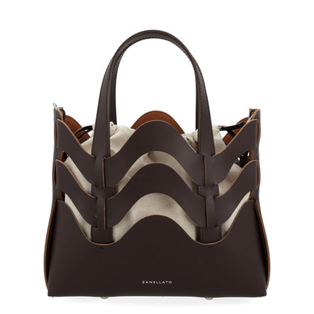 Zanellato Women's Brown Shopping Bags, 100 Cm, Modern Wenghe Stylish Furniture