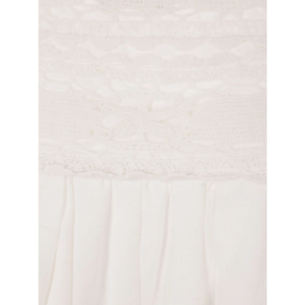 Isabel Marant Étoile Witte Linnen Katoenen Rok White Dames